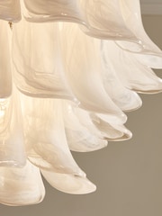 White Messina Chandelier Ceiling Light - Image 3 of 4