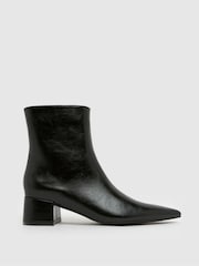 Schuh Bridgit Block Point Black Boots - Image 1 of 4