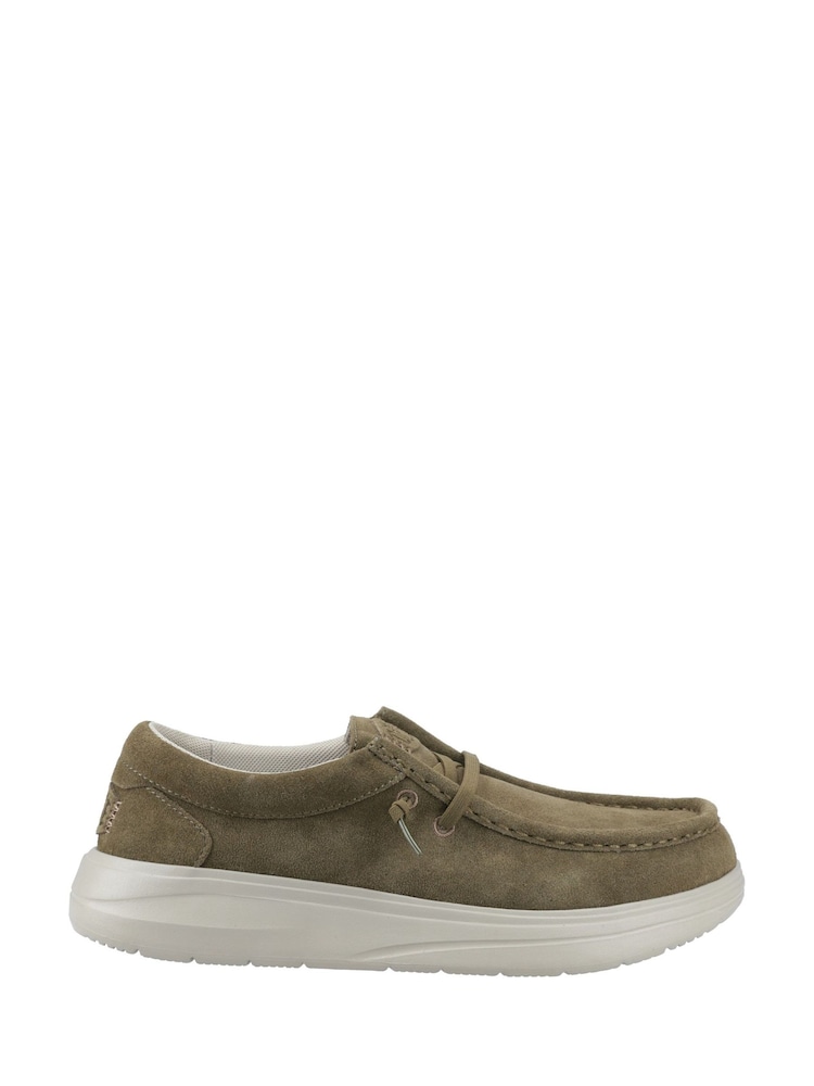 HEYDUDE Green Wally X Suede Shoes - Image 1 of 5