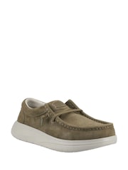 HEYDUDE Green Wally X Suede Shoes - Image 3 of 5