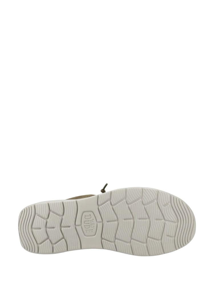 HEYDUDE Green Wally X Suede Shoes - Image 5 of 5