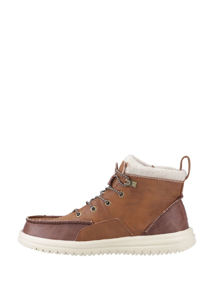 HEYDUDE Bradley Tumbled Classic Brown Boots - Image 2 of 5