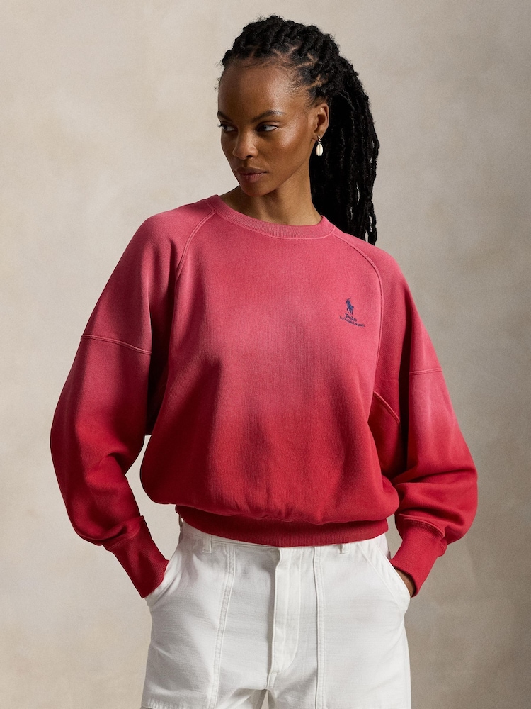 Polo Ralph Lauren Red Knit Pullover Sweatshirt - Image 1 of 4