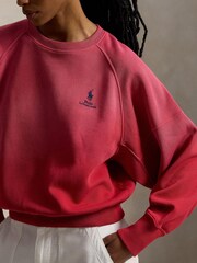Polo Ralph Lauren Red Knit Pullover Sweatshirt - Image 4 of 4