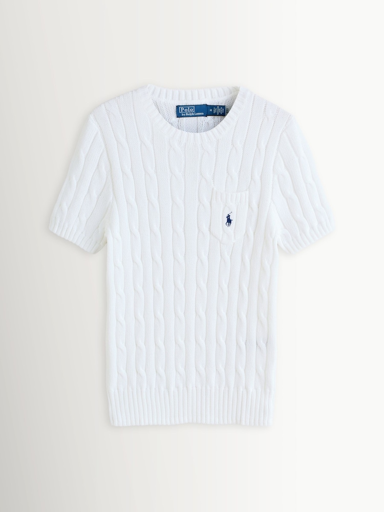 Polo Ralph Lauren White Sweater Pullover Jumper - Image 1 of 1 Polo Ralph Lauren White Sweater Pullover Jumper - Image 1 of 1