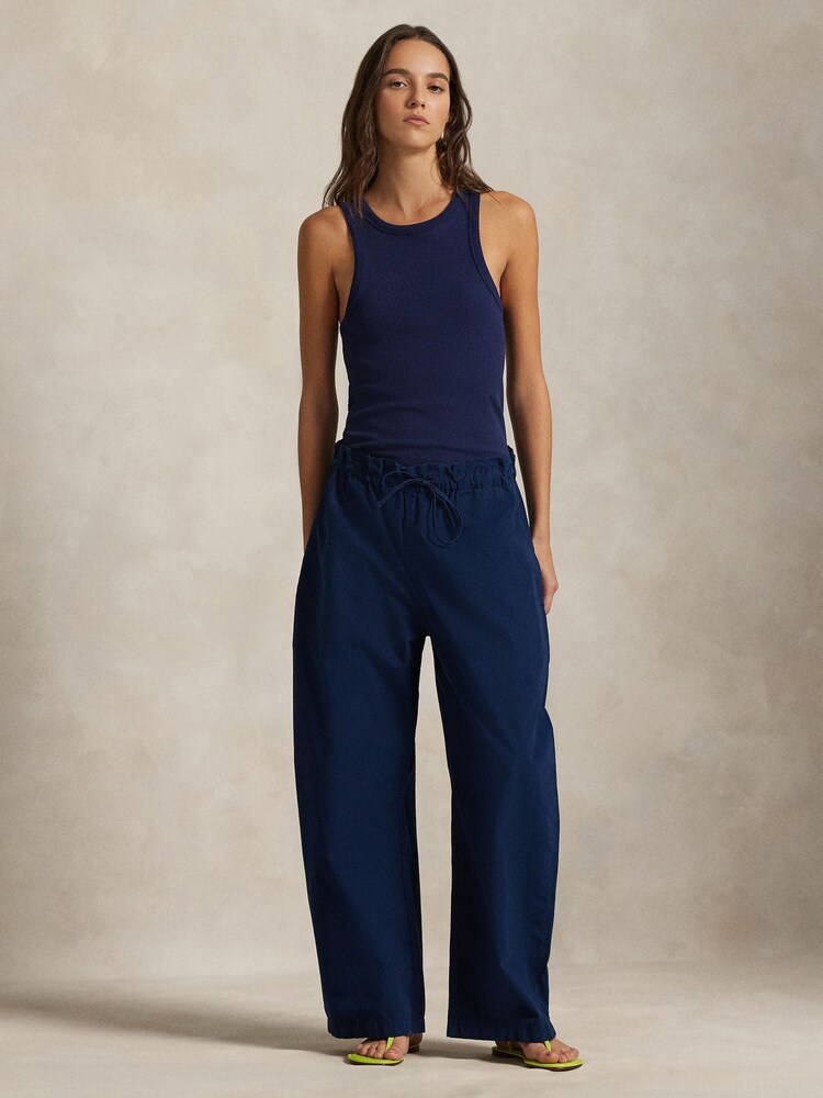 Polo Ralph Lauren Blue Woven Tapered Trousers - Image 1 of 5