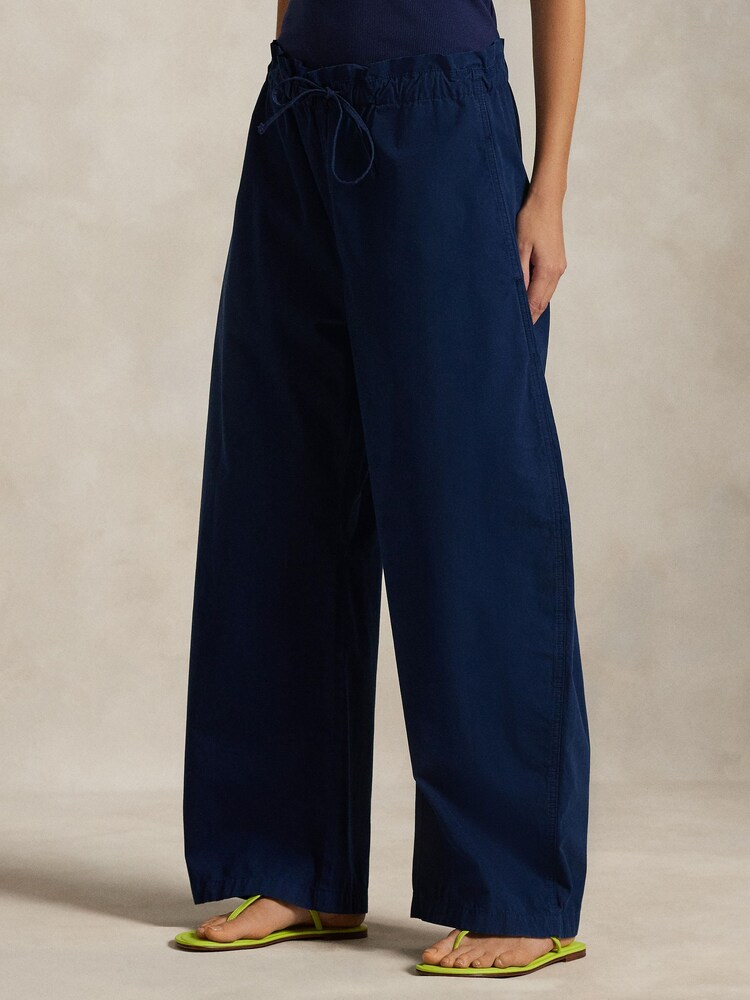 Polo Ralph Lauren Blue Woven Tapered Trousers - Image 2 of 5