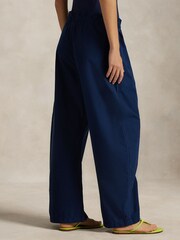 Polo Ralph Lauren Blue Woven Tapered Trousers - Image 3 of 5