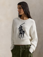 Polo Ralph Lauren White Sweater Pullover Jumper - Image 1 of 4