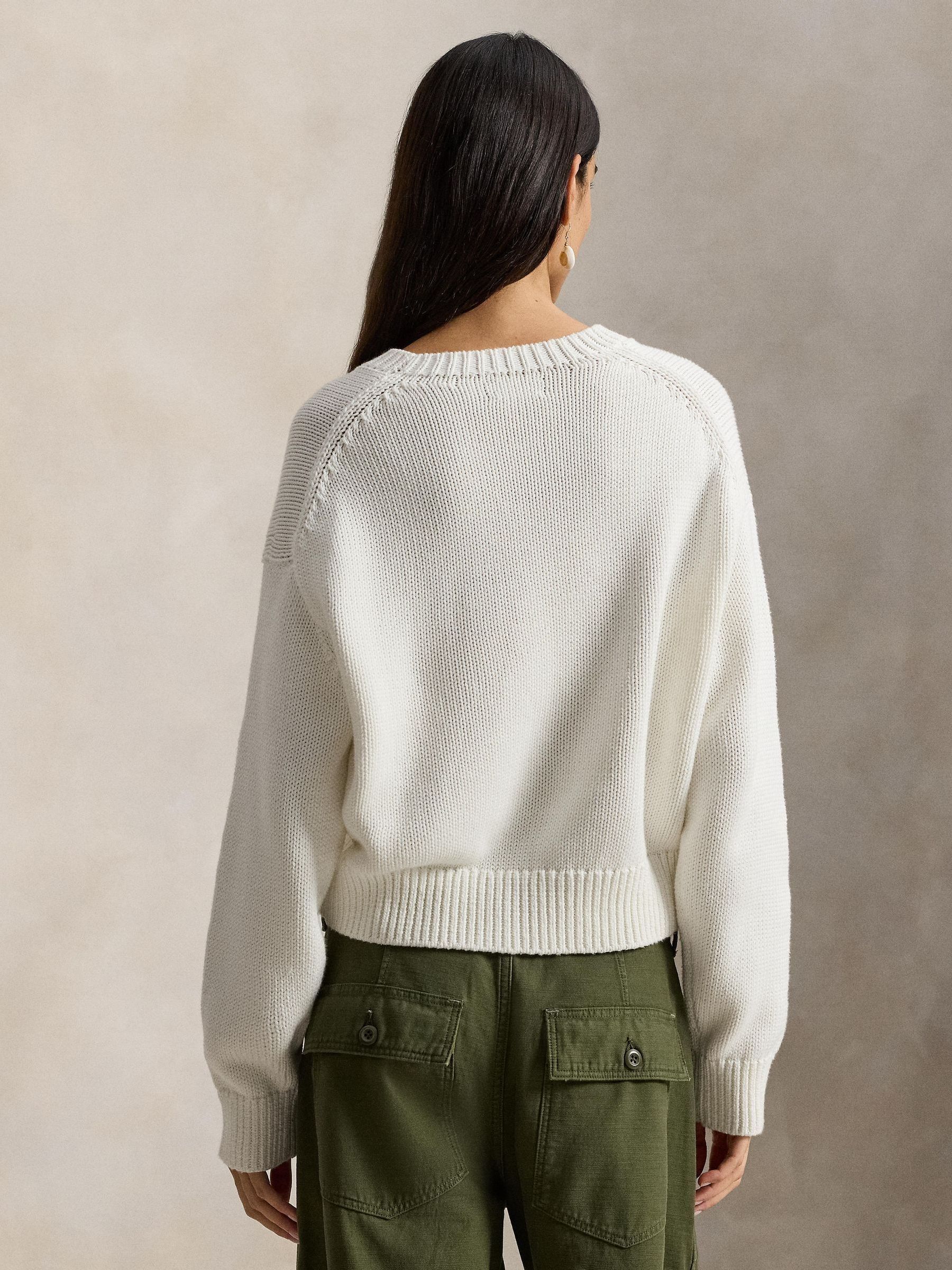 Buy Polo Ralph Lauren White Sweater Pullover Jumper from Next Romania