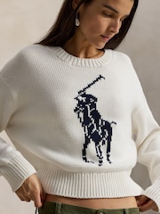 Polo Ralph Lauren White Sweater Pullover Jumper - Image 4 of 4
