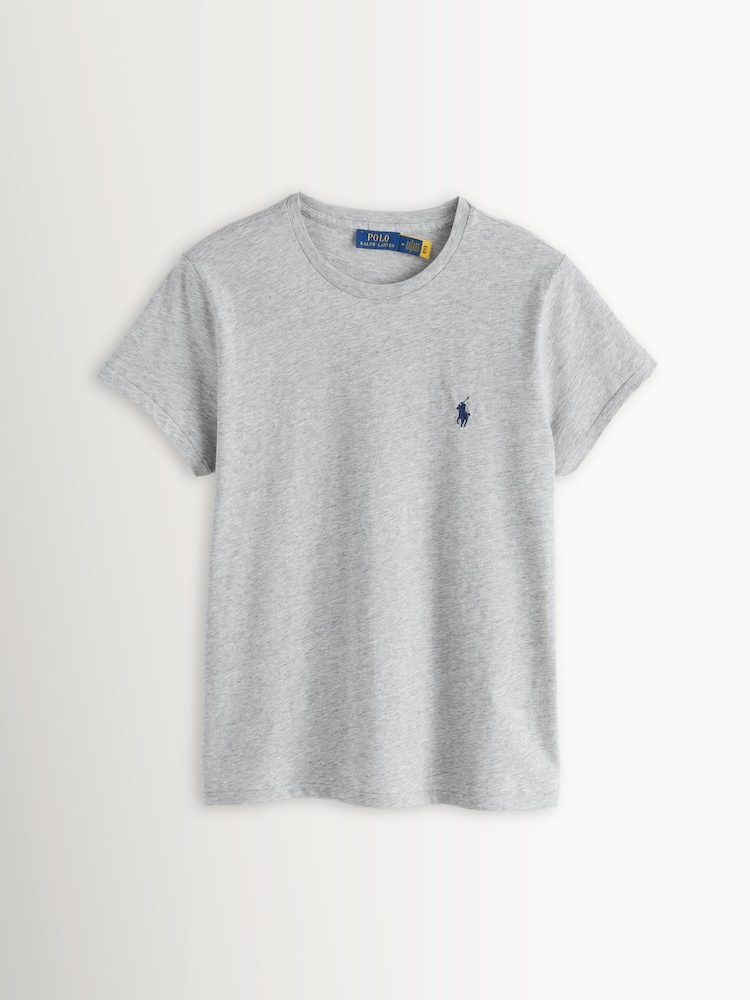 Polo Ralph Lauren Grey Knit T-Shirt - Image 1 of 1