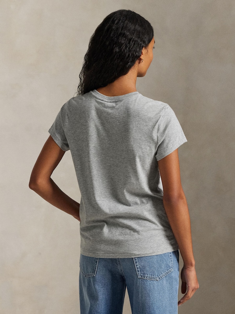 Polo Ralph Lauren Grey Knit T-Shirt - Image 2 of 5