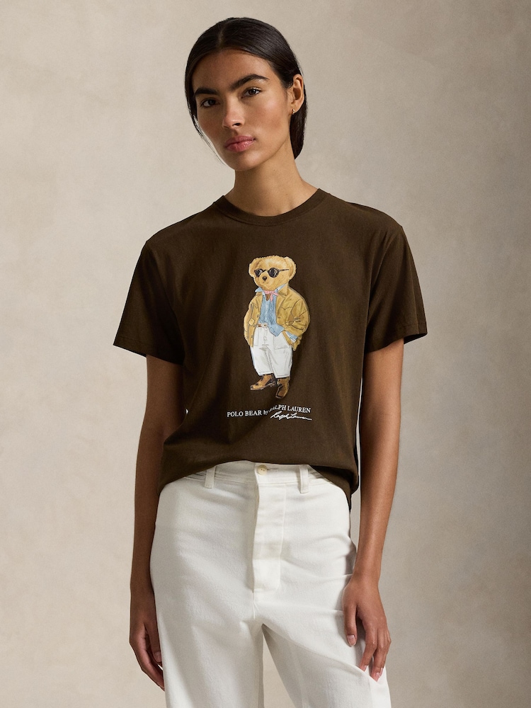 Polo Ralph Lauren Brown Knit T-Shirt - Image 1 of 5