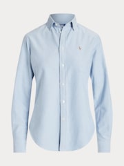 Polo Ralph Lauren Blue Oxford Cotton Long Sleeve Crlte St Button Front Shirt - Image 5 of 5