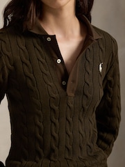 Polo Ralph Lauren Brown CBL Polo Long Sleeve Polo Shirt - Image 4 of 4