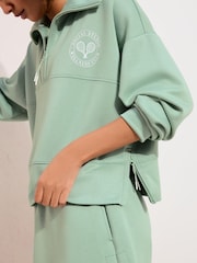 Friends Like These Green Studio Half Zip Sweatshirt - Image 4 of 5