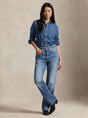 Polo Ralph Lauren Blue Denim Long Sleeve ST Long Sleeve Button Front Shirt - Image 2 of 6