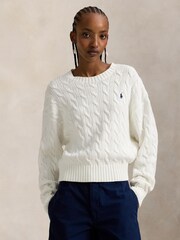 Polo Ralph Lauren White Sweater Pullover Jumper - Image 1 of 4