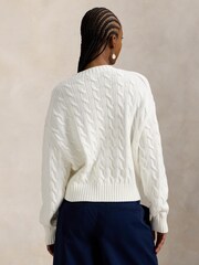Polo Ralph Lauren White Sweater Pullover Jumper - Image 3 of 4