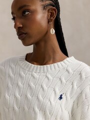 Polo Ralph Lauren White Sweater Pullover Jumper - Image 4 of 4
