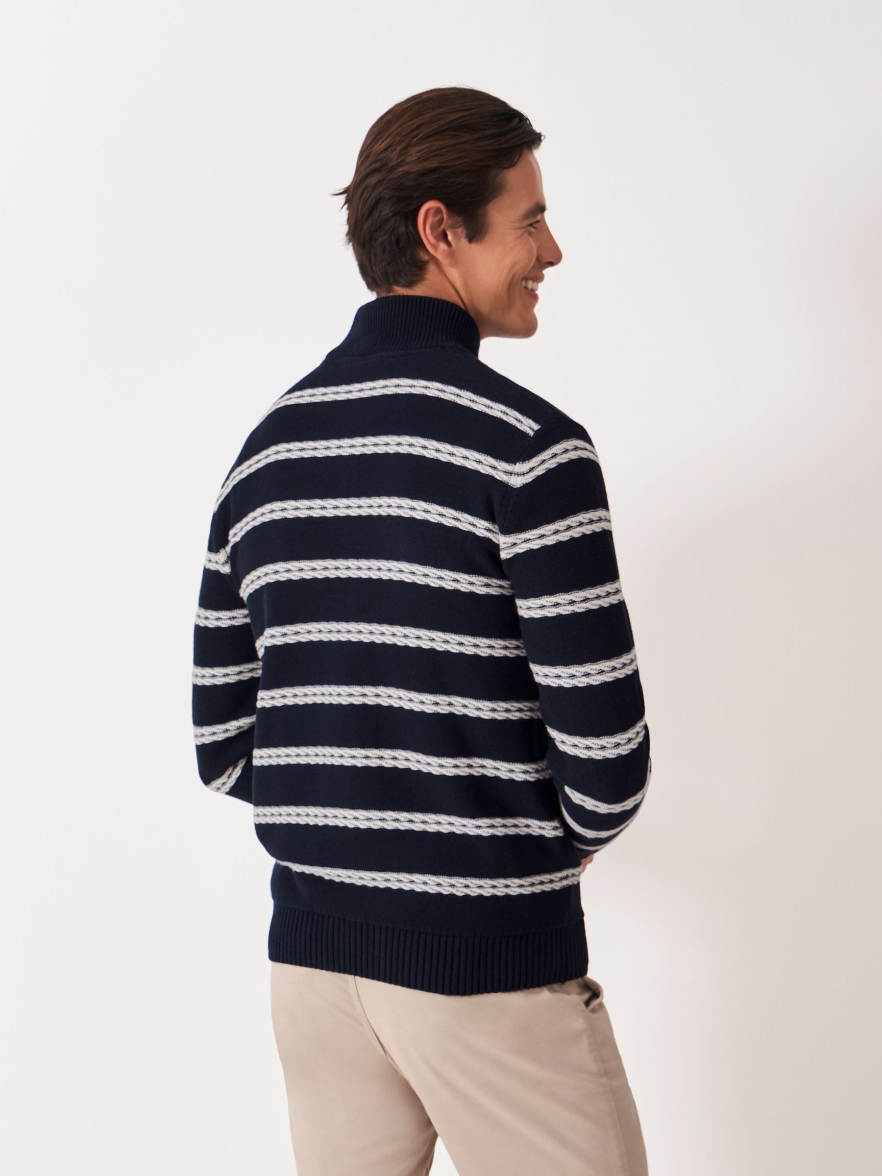 Buy Crew Clothing Rope Cable Half Zip Jumper from Next Belgium