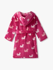 Hatley Pink Little Kitties Fuzzy Fleece Dressing Gown - Image 2 of 2
