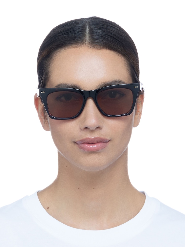 Le Specs Brown Chante Sunglasses - Image 1 of 5 Le Specs Brown Chante Sunglasses - Image 1 of 5