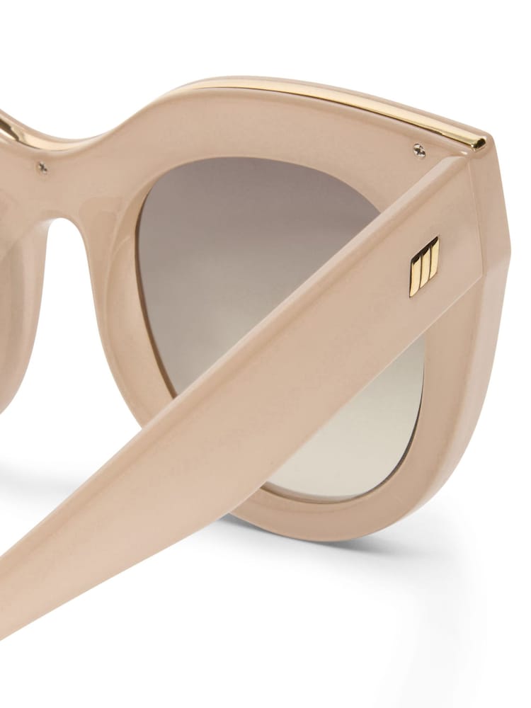 Le Specs Cream Air Heart Sunglasses - Image 5 of 5