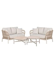 Pacific Latte Martic Outdoor Sofas Set & Two Tables - Image 5 of 6