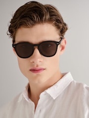 Le Specs Black Bandwagon Sunglasses - Image 4 of 5