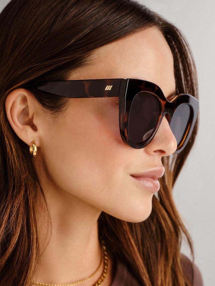Le Specs Brown Air Heart Sunglasses - Image 5 of 5 Le Specs Brown Air Heart Sunglasses - Image 5 of 5