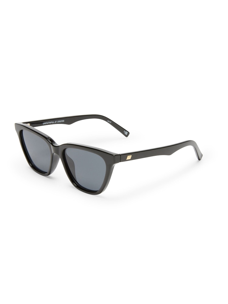 Le Specs Black Unfaithful Sunglasses - Image 1 of 5