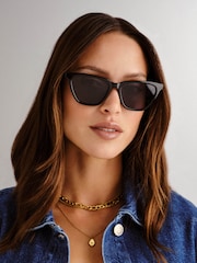 Le Specs Black Unfaithful Sunglasses - Image 4 of 5