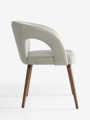 Set of 2 Easton Faux Leather Silver Mid Leg Orton Dining Chairs - Image 3 of 7