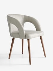 Set of 2 Easton Faux Leather Silver Mid Leg Orton Dining Chairs - Image 4 of 7