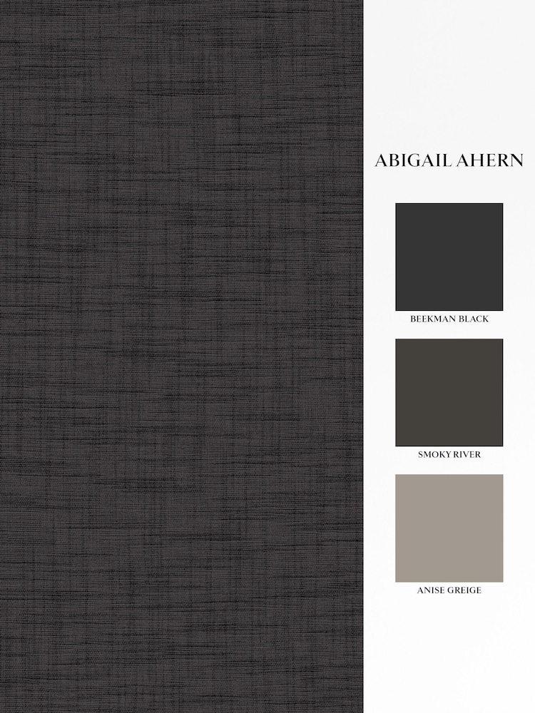 Abigail Ahern Midnight Weathered Linen 10M Wallpaper - Image 2 of 5 Abigail Ahern Midnight Weathered Linen 10M Wallpaper - Image 2 of 5