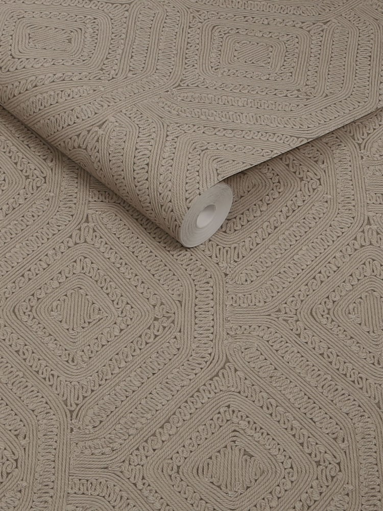 Abigail Ahern Fawn Artisan Weave 10M Wallpaper - Image 2 of 5 Abigail Ahern Fawn Artisan Weave 10M Wallpaper - Image 2 of 5