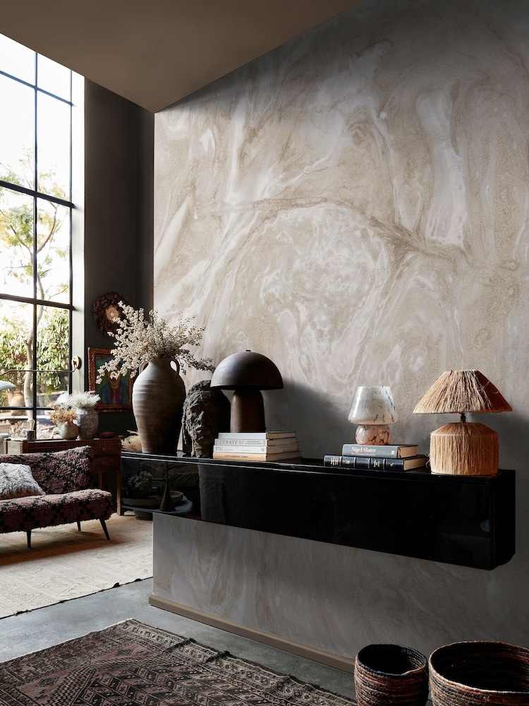 Abigail Ahern Marble Ethereal Marble Fixed Size 2.5m x 4m Mural - Image 1 of 4 Abigail Ahern Marble Ethereal Marble Fixed Size 2.5m x 4m Mural - Image 1 of 4