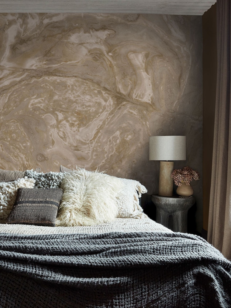 Abigail Ahern Golden Ethereal Marble Fixed Size 2.5m x 4m Mural - Image 1 of 4 Abigail Ahern Golden Ethereal Marble Fixed Size 2.5m x 4m Mural - Image 1 of 4