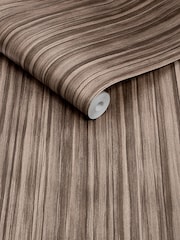 Abigail Ahern Deep Greige Linear Luxe 10M Wallpaper - Image 3 of 5
