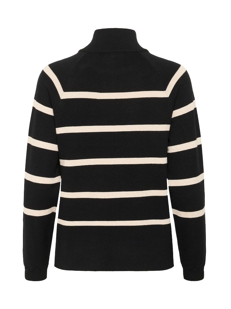 Cream Dela Button Embellishment Black Jumper - Image 6 of 6