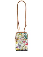 Pavers White Adjustable Floral Cross-Body Bag - Image 1 of 3