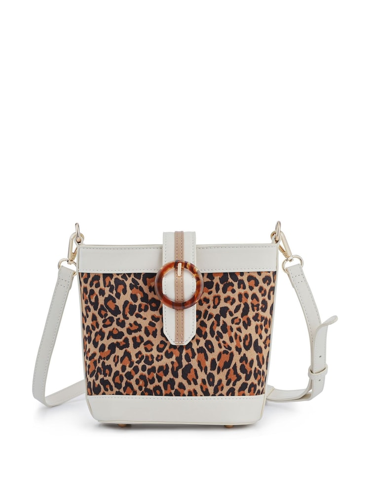 Pavers Animal Print Buckle Fasten Cross-Body Bag - Image 1 of 3