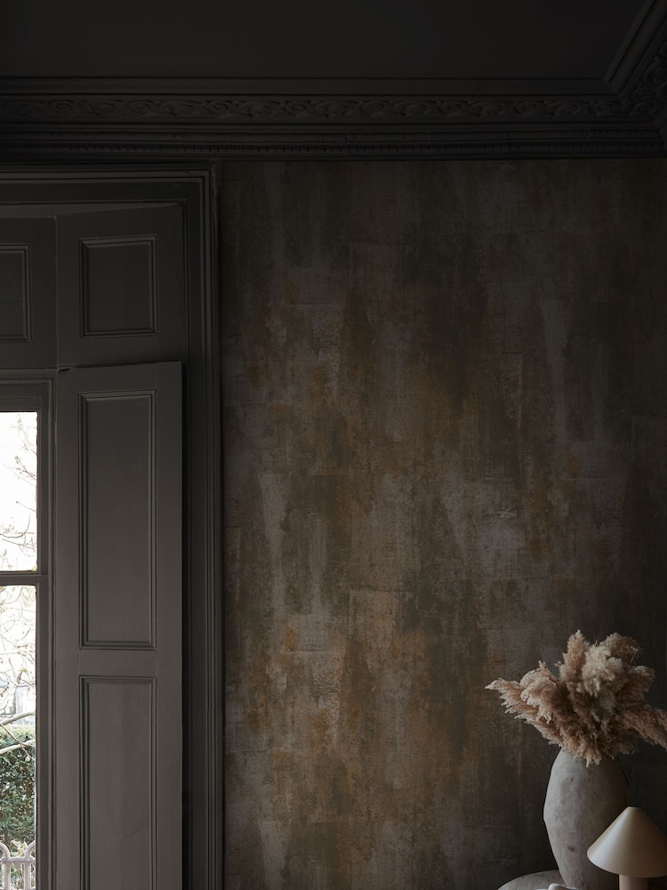 Abigail Ahern Charcoal Oxidized Opulence A4 Wallpaper Sample - Image 5 of 5