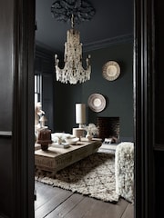 Abigail Ahern Midnight Weathered Linen A4 Wallpaper Sample - Image 5 of 5