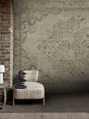 Abigail Ahern Olive Tapestry A4 Mural Wallpaper - Image 1 of 4
