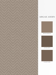 Abigail Ahern Praline Herringbone Weave A4 Wallpaper Sample - Image 4 of 5