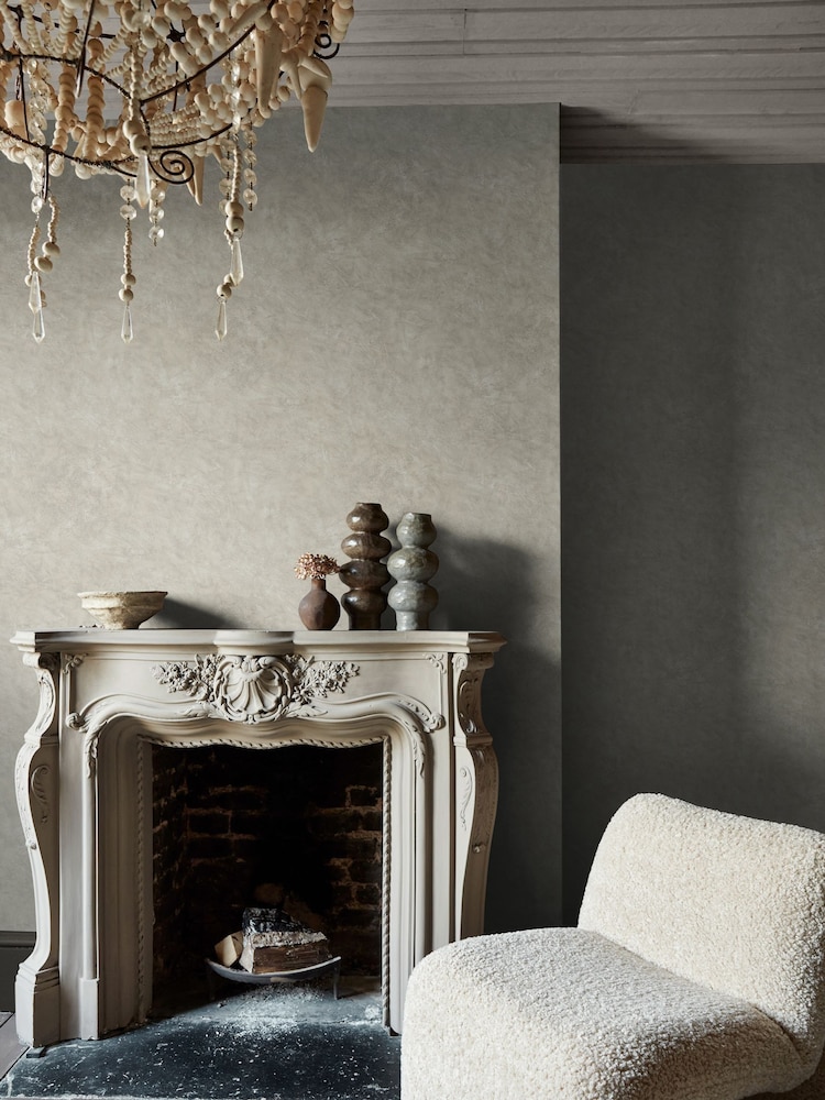 Abigail Ahern Greige Urbanite Tadelakt A4 Wallpaper Sample - Image 1 of 5