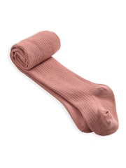 Mamas & Papas Cream Ditsy Rose Cord Dress and Tights Set - Image 2 of 4